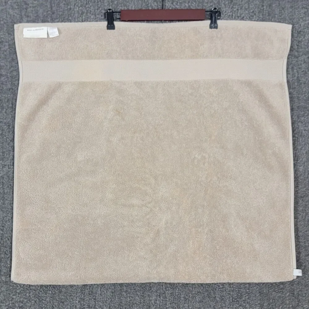 Boll & Branch Bath Towel Beige 100% Organic Cotton Spa Luxury 30